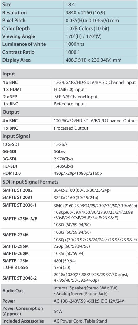 LXM-180P Features