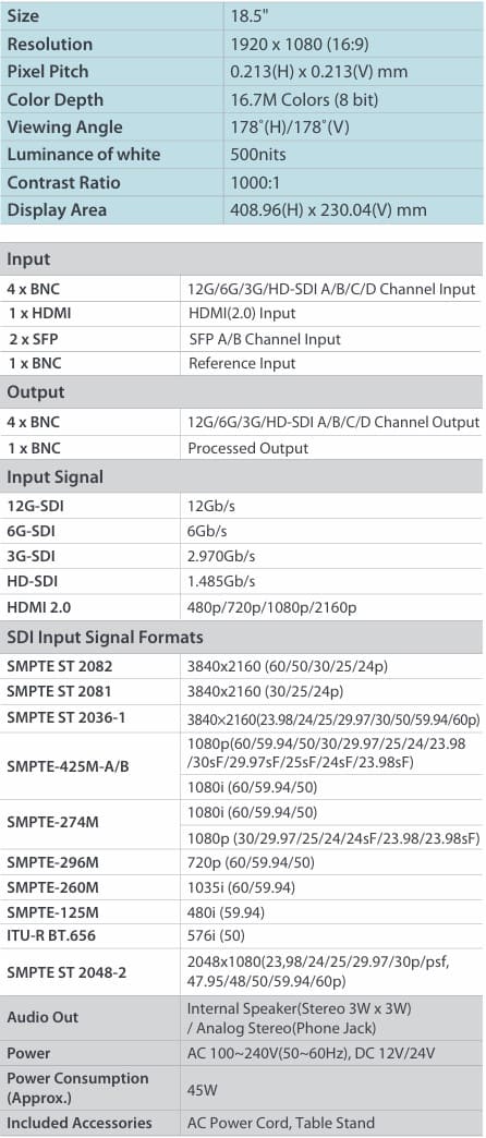 LXM-180U Features