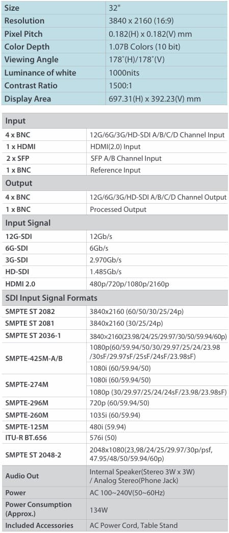 LXM-180P Features